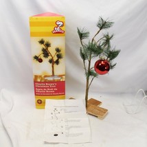 Charlie Brown Pathetic Holiday Christmas Tree With Red Ornament Peanuts ... - $19.59