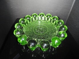 Luminoso Green Glass Ashtray Gorgeous 10" Diameter NIB image 12