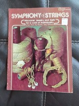 Vintage 1976 Symphony of Strings Macrame Jewelry &amp; Belts Craft Pattern Book 7118 - £10.59 GBP