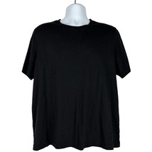 Croft &amp; Barrow Men&#39;s Crew Neck Short Sleeved T-Shirt Size L Black - £10.99 GBP