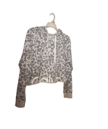 Calvin Klein Cropped Sweatshirt Lightweight Activewear Lounge Animal Pri... - $280.04 MXN