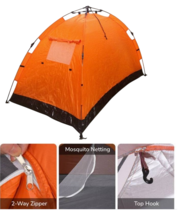 Instant Pop-Up Camping Tent 1-2 Person Fast Set up Lightweight Portable ... - $708.13 MXN