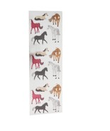 3 2000s Sandylion Fuzzy Velvet Horse Pony Animal Small Sticker Sheets 2&quot; - $6.77 CAD