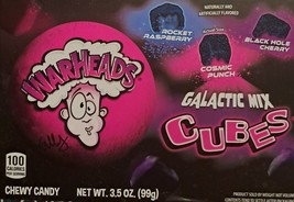 Warheads Galactic Mix Cubes Chewy Candy 11 boxes (38.5 oz.) - $40.38