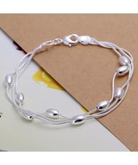 Exquisite 925 Silver Water Droplets Bracelet - $17.95
