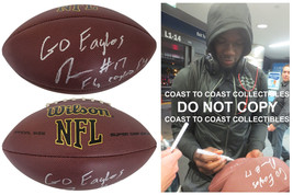 Nelson Agholor Philadelphia Eagles Signed NFL Football Proof COA Autogra... - $108.89