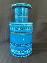 Aldo Londi pour Bitossi. Large Cylindrical vase En Rimini-Blue Vitré - £233.37 GBP