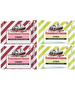 Fisherman Friend 2 Cherry and 2 Citrus 25g Each (Pack of 8) Fishermans D... - $40.30 CAD