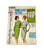 Vintage Simplicity Personal-Fit One-Piece Dress Pattern Sz. 16 - $221.44 MXN