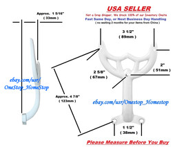 36&quot;- 42&quot; White Ceiling Fan Blade Arm, Replacement Bracket, Hunter &amp; Hamp... - $7.49