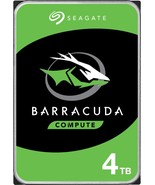Seagate - Barracuda 4TB Internal SATA Hard Drive for Desktops - £113.41 GBP