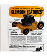 1956 Clemson Swirl Away Lawn Mower Advertisement Agriculture Rotary DWWW13 - $372.93 MXN