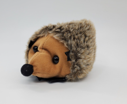 B.J. Toy Co Hedgehog With Hidey Hole Brown 8&quot; Plush Stuffed Animal Toy B96 - £7.85 GBP