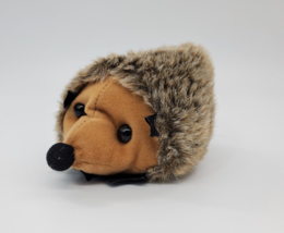 B.J. Toy Co Hedgehog With Hidey Hole Brown 8&quot; Plush Stuffed Animal Toy B96 - £7.47 GBP