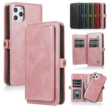 For Samsung S10 Plus S9 Note 10 Case Leather Wallet Flip Magnetic Back Cover - £55.88 GBP