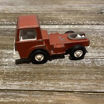 Vintage 1970 Tootsie Toy Red Pressed Metal and Plastic Semi Truck Cab Only - £4.18 GBP