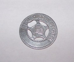 Vintage Hilda Goggin Bechtel Good Luck Lucky Token Coin Saranac Lake Ny - £6.35 GBP