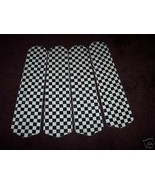 CUSTOM- BLACK &amp; WHITE CHECKER BOARD CHECKERBOARD CEILING FAN WITH LIGHT - €101,85 EUR
