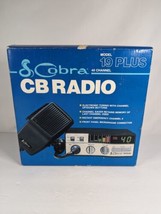 Cobra CB Radio Model 19 Plus  40 Channel with Microphone Vintage NOS - £62.94 GBP