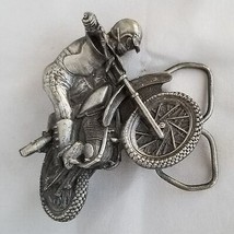 Vintage Belt Buckle 1970s Motocross Motorcycle Jumping Racing USA Made B... - £26.89 GBP