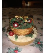 Our America Christmas Basket Candle Jar Topper - $10.49