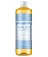 Dr Bronner&#39;s 18-In-1 Hemp Baby Unscented Pure-Castile Soap 16fl oz 473ml - $23.29 CAD