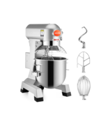 VEVOR Commercial Food Mixer, 10Qt 450W 3 Speeds Adjustable 110/178/390 R... - $369.99