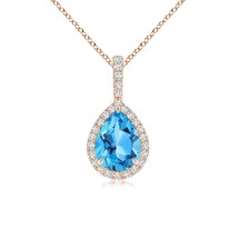 Authenticity Guarantee

1.7 Ct Swiss Blue Topaz Pear Shape Pendant With Diamo... - £669.54 GBP