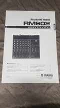 Yamaha Recording Mixer RM602 Service Manual With Schematics - $13.99