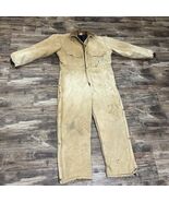 VINTAGE CARHARTT 968QZ USA  MENS 46S  Distressed  QUILT LINED COVERALLS - $98.01