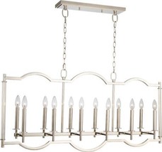 Island Pendant Light KALCO PROVENCE Casual Luxury 12-Light Polished Nickel - £2,836.38 GBP