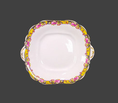 Antique art-nouveau John Aynsley square, lugged serving plate made in England. - £82.78 GBP
