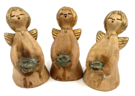 Vintage Angel Candle Holder Lot Bozner Engel Thun Caroler Singing Cerami... - $42.00