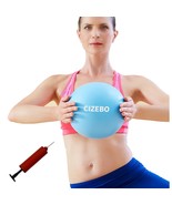 8 Inch Exercise Ball, Easy To Inflate Pilates Ball Core Ball Physical Th... - £15.79 GBP