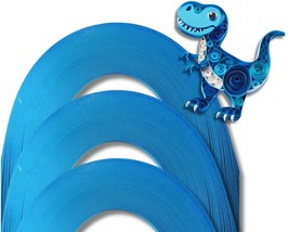 Cardstock Quilling Strips On-edge 300 Strips Dark Blue R80 - 1 mm/3 mm/5 mm - $109.10 MXN