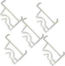 Cutelec Valance Clips 2inch 5pcs Clear Plastic Hidden Retainer Holder for Window - £7.97 GBP