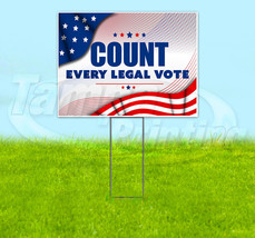 COUNT EVERY LEGAL VOTE TRUMP 2024 MAGA 18x24 Yard Sign Snipe Election YS... - £20.43 GBP+