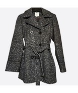 Women&#39;s Croft &amp; Barrow Double-Breasted Wool Blend Coat With Belt Size S - $799.80 MXN
