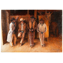 &quot;Shooting the Breeze&quot; By Anthony Sidoni 2005 Signed Oil Painting 16&quot;x23&quot; - $10,885.64