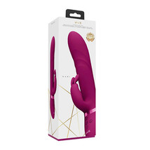 VIVE NARI Rechargeable Silicone G-Spot Rabbit Vibrator with Rotating Beads Pink - £86.94 GBP