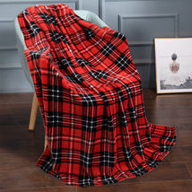 Lattice Soft Micro Plush Flannel Fleece Throw Blanket 50&quot;x 60&quot; Best Gift - £20.54 GBP