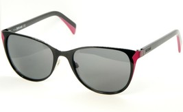 NEW Just Cavalli JC741S 05A SHINY BLACK PINK /SMOKE LENSES SUNGLASSES 54... - $41.58