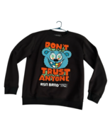 Reason Brand Don’t Trust Anyone Mens Sweater Large Puffy Embroidery Stre... - $786.16 MXN