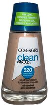 1- COVERGIRL Clean Oil Control Liquid MakeUp Foundation #520 CREAMY NATURAL - $19.79