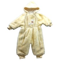 Vintage Snoverall Kute Kiddie Snow Suit Baby Yellow Mittens Flaws No Size Tag - £7.81 GBP
