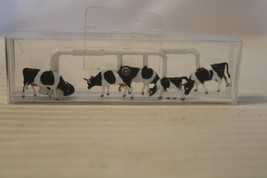 HO Scale Merten 6 piece Black and White Cows Figurines, #2407 BNOS - £19.98 GBP