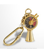 Handmade Brass Miniature Maritime Telegraph Key Chain Ring Gift Souvenir - £11.77 GBP