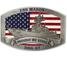 USS MASON DDG-87 3&quot; BELT BUCKLE - £39.95 GBP