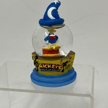 Disney Mickey's Philharmagic Mini Snow Globe Donald Duck Sorcerer's Hat Rare - $23.33