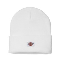 Dickies Men&#39;s Standard Acrylic Cuffed Beanie Hat, White, One Size - £21.95 GBP